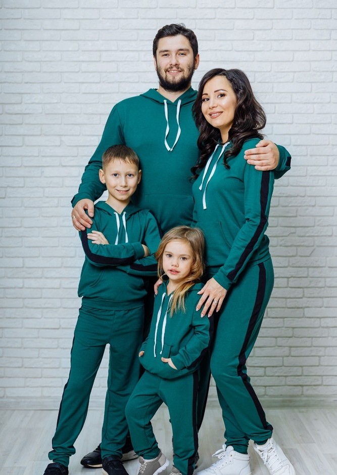 Спортивный костюм для всей семьи в одном стиле "Кэжуал" - Интернет-магазин - Family Look