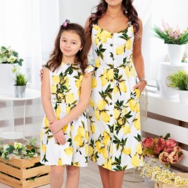 Комплект  платьев  для мамы и дочки 
