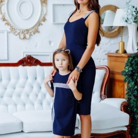 Комплект платьев в стиле Family Look для мамы и дочки 