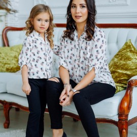 Комплект блузок в стиле family look 