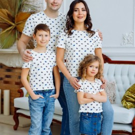 Комплект футболок для всей семьи 