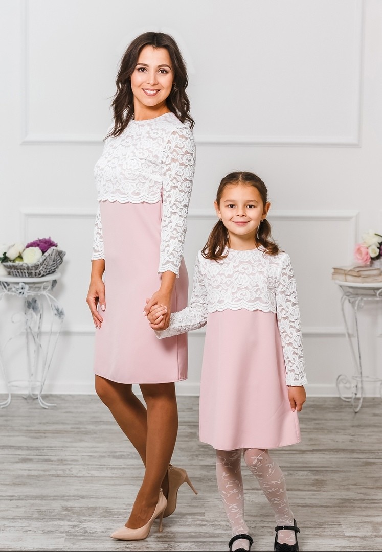 Комплект платьев для мамы и Дочки 