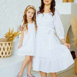 Комплект платьев из шитья в стиле family look 